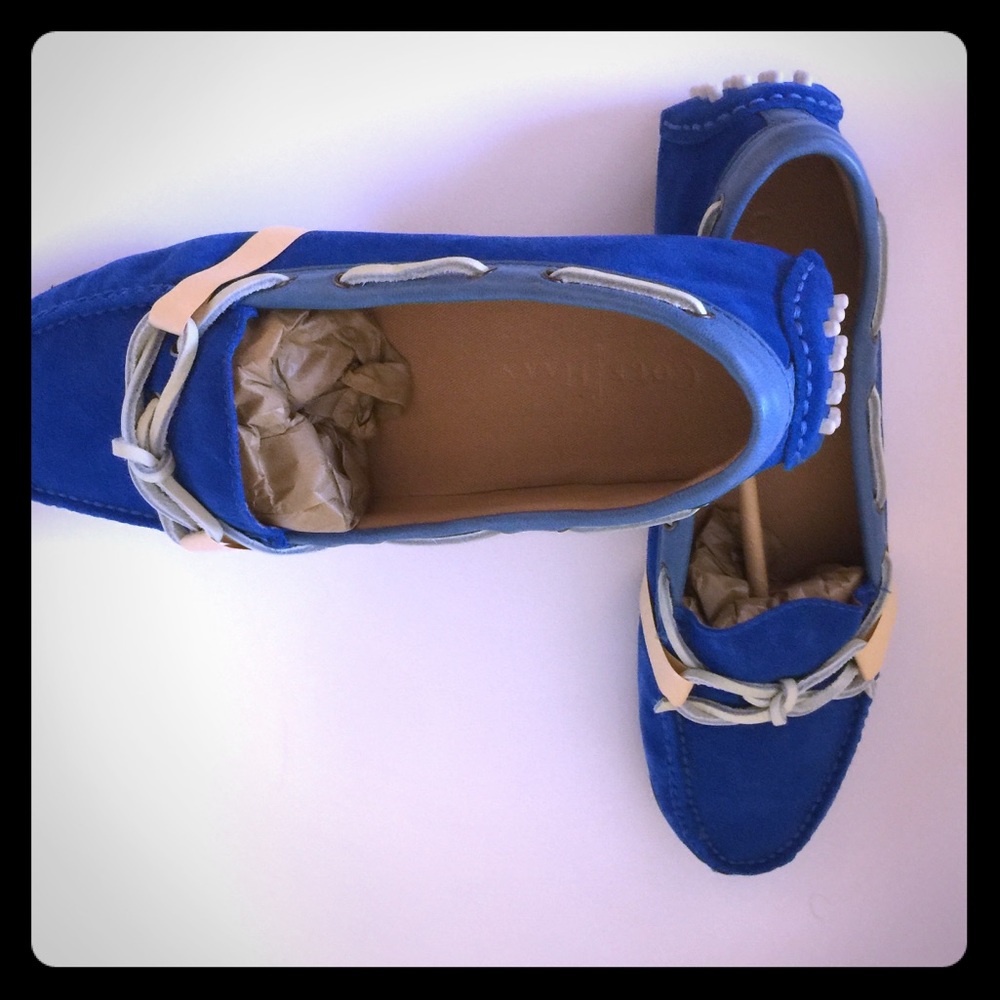 Cole Haan Men’s Driving Loafers in blue, size 9, NWT
